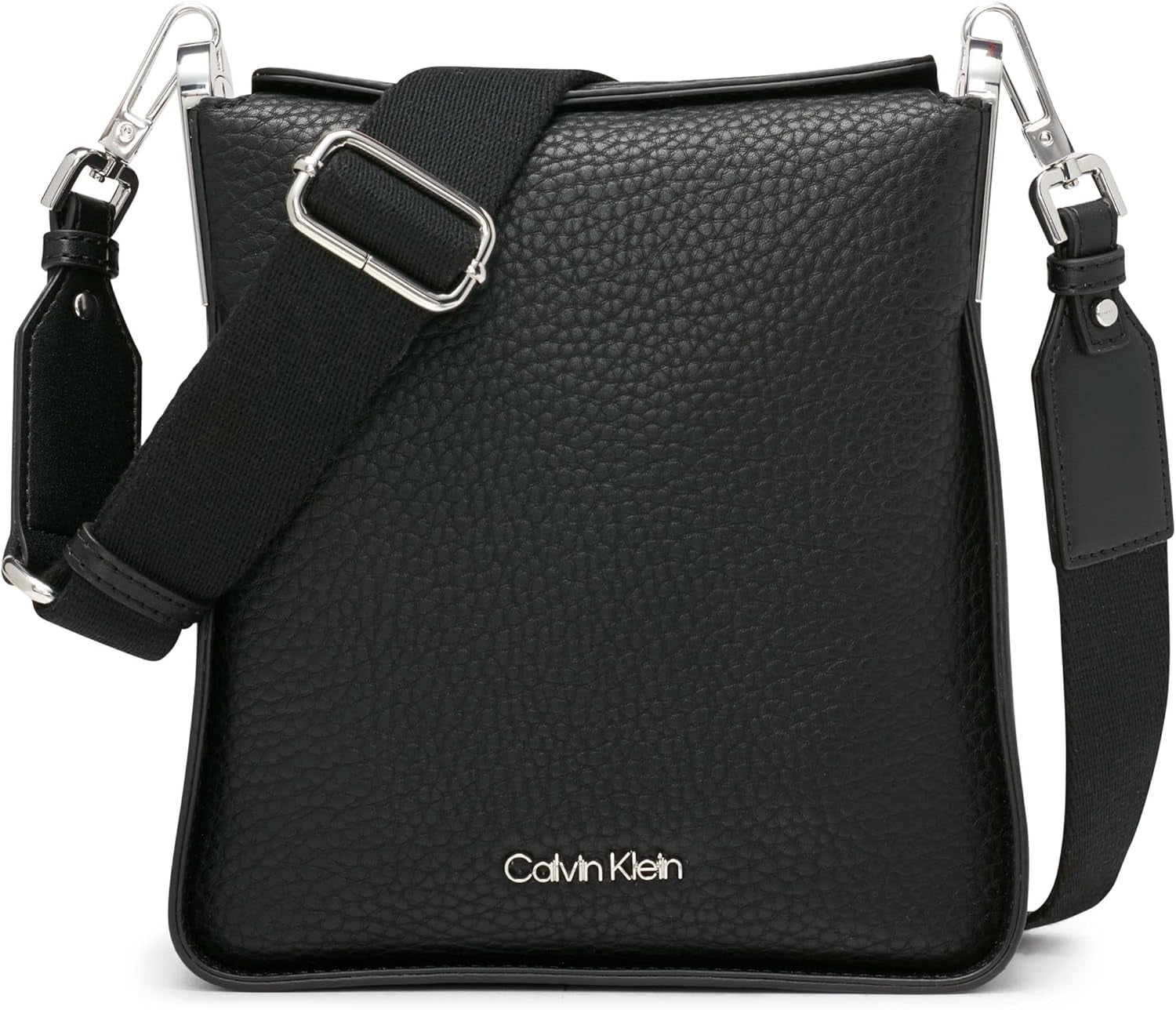 Calvin Klein, die Klein Fay North/South Umhängetasche Naty Shop Damentaschen Farben Schwarz / Silber