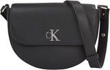 Calvin Klein Jeans Umhängetasche Minimal Monogram Saddle Bag Klein Taschen Damen Naty Shop Schwarz (Schwarz)