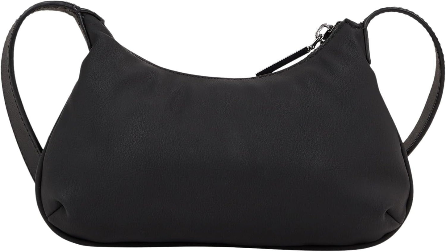 Calvin Klein Crossbody Klein Zipper Shoulder Bag, Schwarz (Ck Black), Natürliche Größe Damentaschen Naty Shop