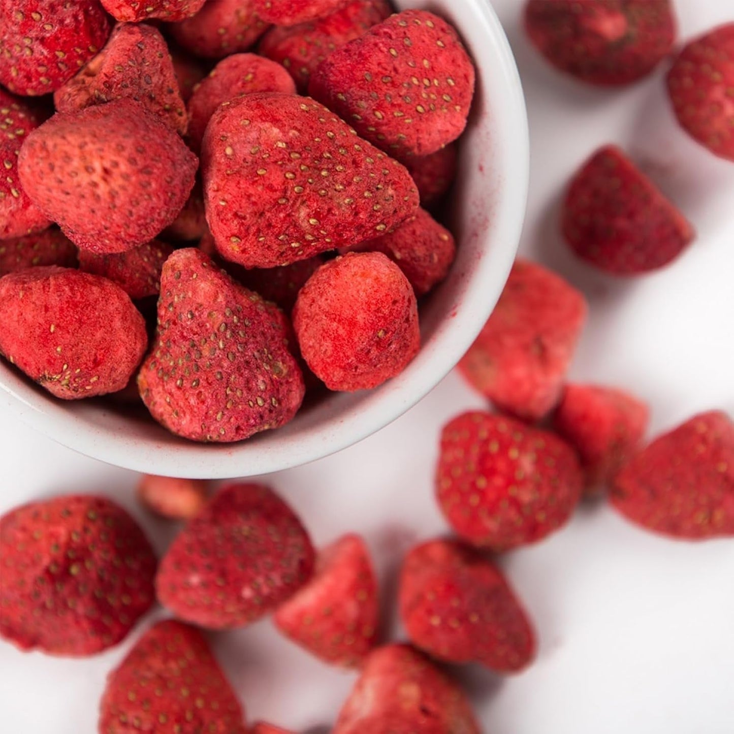 Super Garden Gefriergetrocknete Erdbeeren | Köstliche und 100 % reine gefriergetrocknete Früchte | Ganze getrocknete Erdbeeren für gesunde Snacks oder zum Backen | Gefriergetrocknete Erdbeeren 19g Naty Shop dehydrierte Produkte