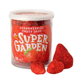 Super Garden Gefriergetrocknete Erdbeeren | Köstliche und 100 % reine gefriergetrocknete Früchte | Ganze getrocknete Erdbeeren für gesunde Snacks oder zum Backen | Gefriergetrocknete Erdbeeren 19g Dehydrierte Produkte Naty Shop Ganze Erdbeeren