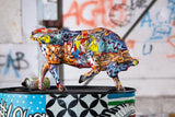 Casablanca dekorative Stier-Tierfigur - aus Kunstharz im Street-Art-Design - Farbe: mehrfarbig Höhe 27 cm Statuetten und Skulpturen Naty Shop