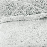 Aqua-Textil Flauschige Kuscheldecke 150 x 200 cm Grau Weiß Melange Plüsch-TV-Decke Tagesdecke Sherpa-Fleece Öko-Tex Ottawa Betten und Decken Besuchen Sie den aqua-textil-Store