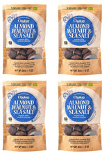 Set mit 4 Bio-Häppchen – Zimtmandeln/Zimtmandeln in belgischer Zartbitterschokolade/Ohne Zuckerzusatz, ohne Süßstoffe/VEGAN & FAIR TRADE / 4 x 85g
