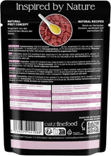 Nassfutter für Katzen Catz Finefood Purrrr Sheep Monoprotein Nr. 113, für Katzen mit empfindlicher Verdauung, 70 % Fleischanteil, 16 Beutel à 85 g