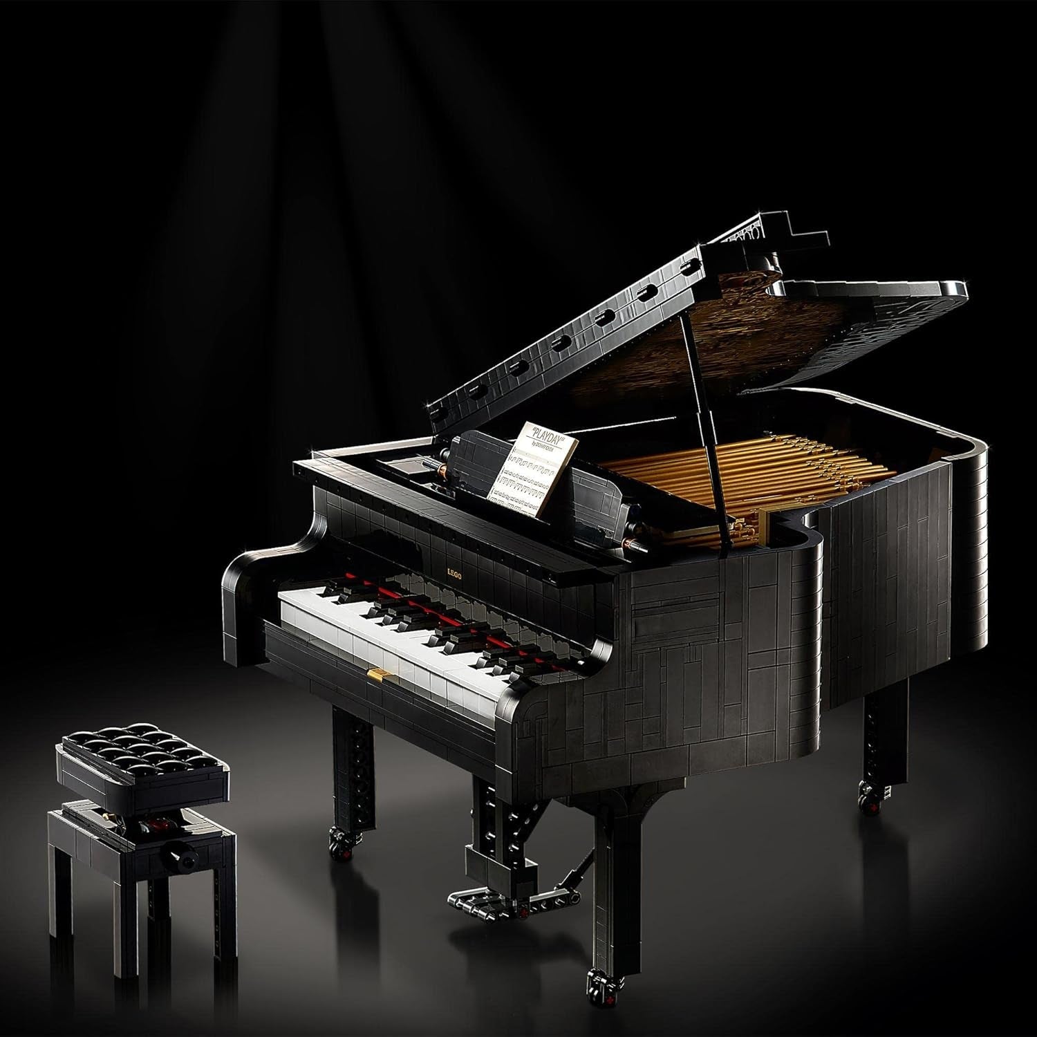 LEGO Ideas Konzertflügel (21323); Baukasten; Ihr eigenes Konzertklavier; Tolles Modellbauprojekt für den talentierten Pianisten, Musiker, Musikliebhaber oder Bastler (3.662 Teile). Bausätze Besuchen Sie den LEGO-Store