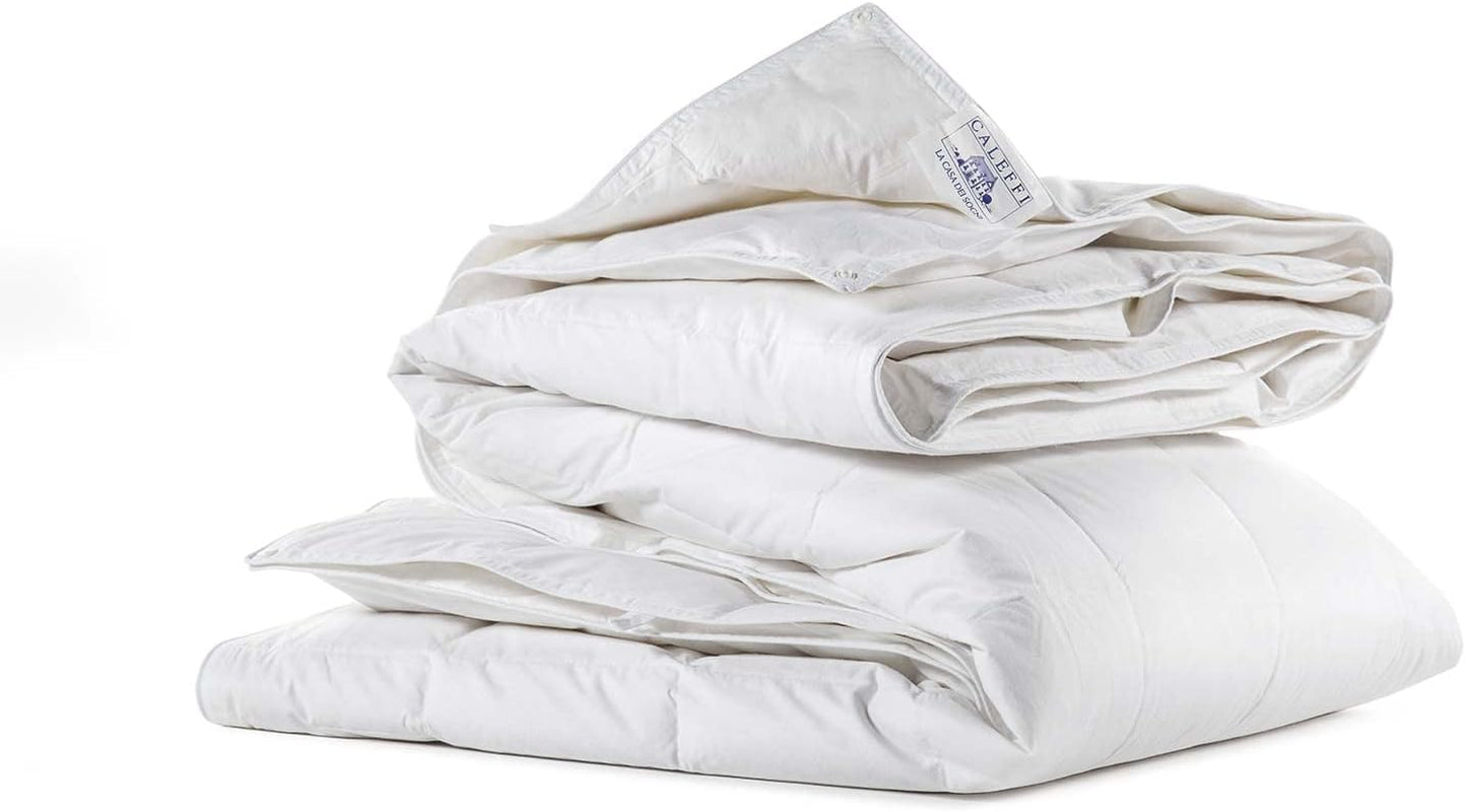 Caleffi 1003479 Ghiro-Baumwoll-Vier-Jahreszeiten-Steppdecke für Doppelbett, One-Size-Steppdecken und Steppdecken Naty Shop