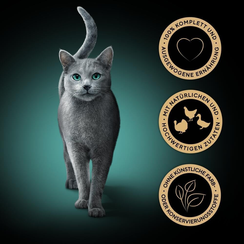 Sheba Portionsbeutel Nassfutter für Katzen, frisches und feines Truthahn- und Hühnergelee, Multipack, 6 x 6 x 50 g – hochwertiges Katzenfutter mit Truthahn und Hühnergelee