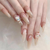 3D-Katzen-Nagelaufkleber, Nagelglitzer, Pailletten, Kunstharz-Nagelaufkleber, Nageledelsteine, Diamanten für Nagelkunst, inklusive Strass-Nagelwachsstift (Bunte Katze)