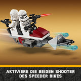 LEGO Star Wars 75372 Clone Trooper & Battle Droid Battle Pack, inkl. 4 Minifiguren, 5 Droiden und Speeder-Motorrad mit Shooter – Konstruktionsspielzeug für Jungen und Mädchen ab 7 Jahren. Bausätze Besuchen Sie den LEGO-Store
