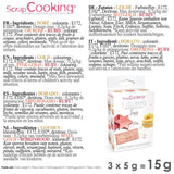ScrapCooking, Set mit 3 Lebensmittelfarben, Gold, Roségold und Rubin, Metallic-Töne, 3 x 5 Gramm Naty Shop