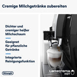 De'Longhi Dinamica Plus ECAM 370.70.B Vollautomatische Espressomaschine mit LatteCrema-Milch-, Cappuccino- und Espressosystem, 3,5 Zoll TFT-Farb-Touchscreen und App-Steuerung, Kaffeefunktion, schwarz