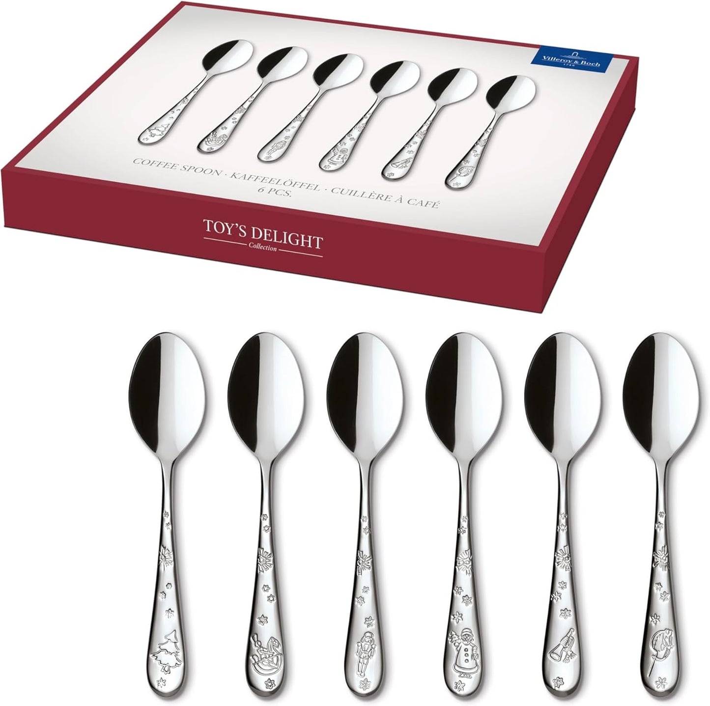 Villeroy & Boch - Toy'S Delight Kaffeelöffel-Set 6-teilig Silver Platinum, spülmaschinenfest Kitchen Naty Shop