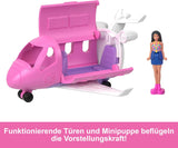 Mini BarbieLand Barbie-Puppen- und Spielzeugfahrzeug-Sets, 1,5-Zoll-Puppe und kultiges Überraschungsspielzeugfahrzeug mit Farbwechsel, HYF40