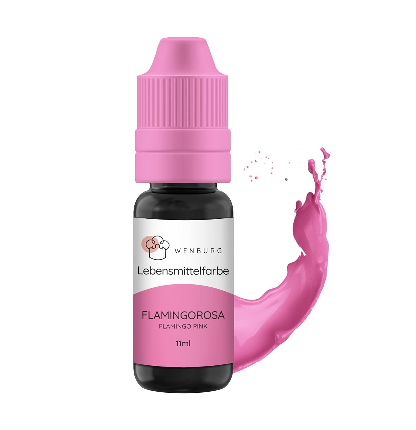 Wenburg Lebensmittelfarbe, Glitzer, 11 ml, konzentriert, hergestellt in der EU, flüssig. Zum Färben von Teig, Getränken, Aromen, Schleim – goldene Glitzer-Lebensmittelfarbe – goldene Kuchenfarbe – goldene Glitzer