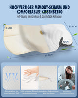 Nackenkissen Orthopädisches Kissen gegen Nackenschmerzen Memory-Schaum-Kissen Ergonomisches Kissen für optimale Unterstützung Nackenstützkissen für seitliche Rücken- und Bauchstützen Zervikale orthopädische Kissen Naty Shop