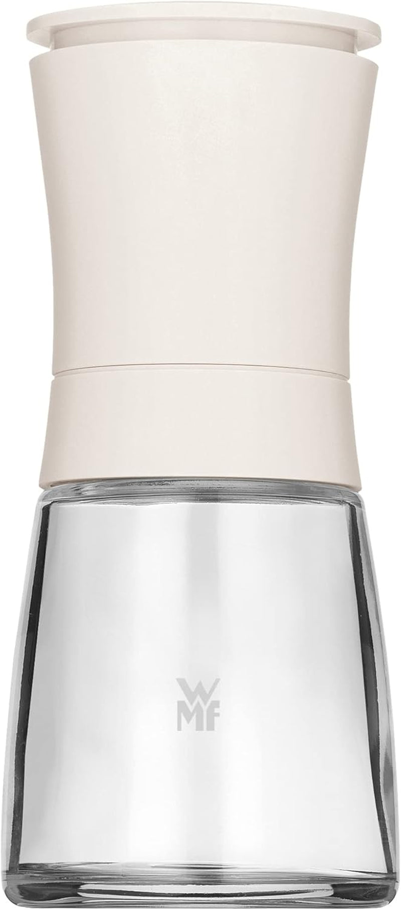 WMF Trend Salz- oder Pfeffermühle 14 cm, ohne Füllung, Keramikmahlwerk, Kunststoff, Glas, weiß Mühlen und Hobel Naty Shop Single