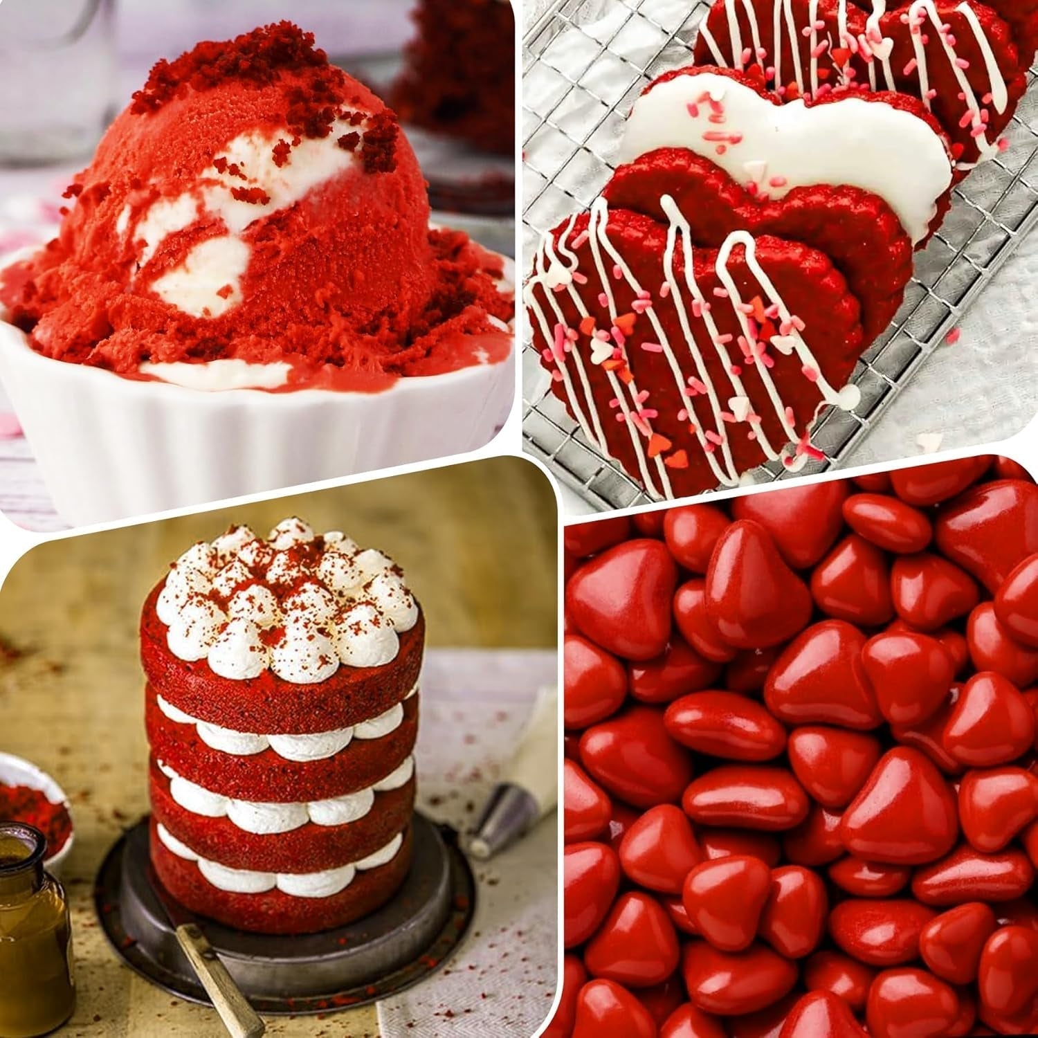 Gel-Lebensmittelfarbe – hochkonzentrierte Gel-Lebensmittelfarbe für Kuchen, Backen, Ostereier, Getränke – zuckerfreie Lebensmittelfarbe für Fondant, Zuckerguss, Schleim, Kuchendekoration (roter Samt, 150 g)