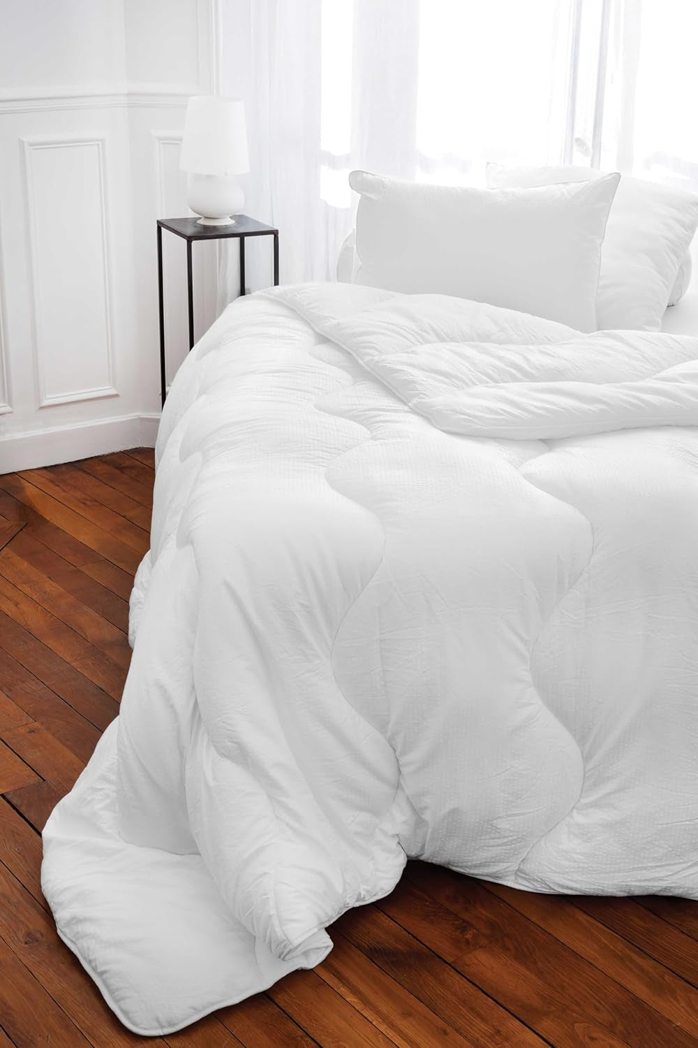 Toison D'Or Natural Duvet Silkydor, 380 Satin-Baumwolle, 240 x 280 cm, weiß Naty Shop Bettdecken und Quilts Queen White (UK-Standard)