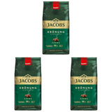 Jacobs Café Crema Gold Kaffeebohnen 1Kg – Vollmundig, Aromatisch, Fruchtige Noten, Arabica & Robusta Bohnen, Intensität 5/10, Ideal Für Café Crema Naty Shop Krönung Crema 3 x 1 Kg
