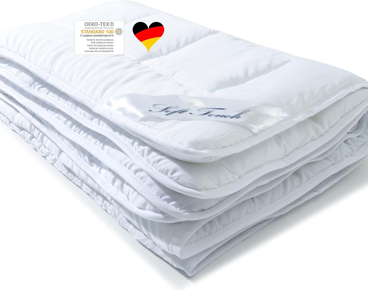 Aqua-Textil 4-Jahreszeiten-Steppdecke 135 x 200 cm, zusammengeknüpfte Decken, Winter 800 g, Sommer 600 g, Klimatisierung, Öko-Tex, Bettdecken und Steppdecken, Naty Shop, 135 x 200 cm, leichte Sommer-Mikrofaser