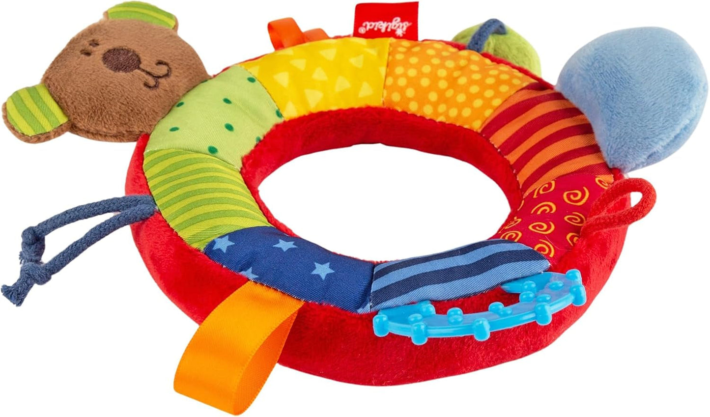SIGIKID 40490 Aktivring Baby Activity PlayQ Mädchen- und Jungenspielzeug, empfohlen für Kinder ab 3 Monaten, mehrfarbig Babyspielzeug Naty Shop