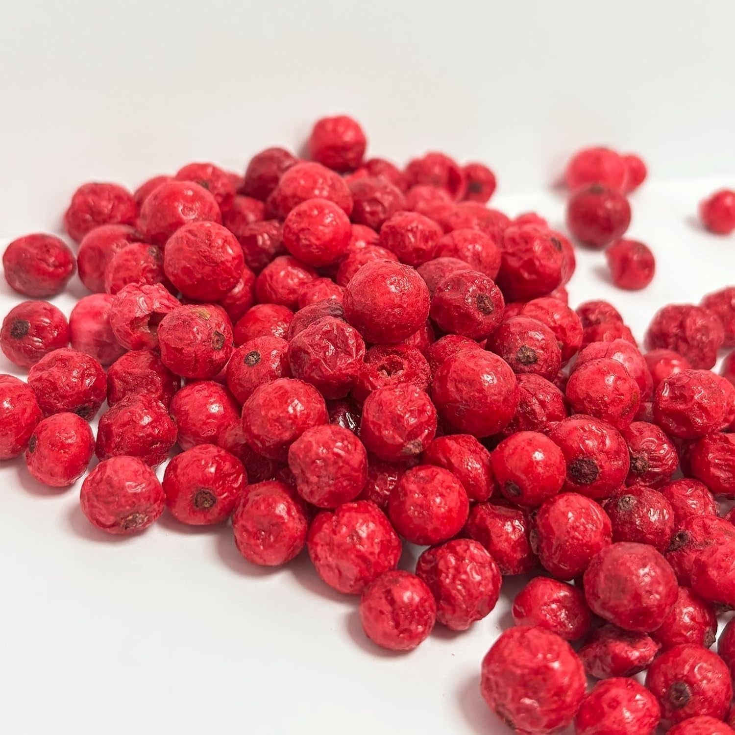 Gefriergetrocknete ganze Johannisbeeren 100g - Gefriergetrocknete Früchte - Gefriergetrocknete Trockenfrüchte - Rote Johannisbeeren zum Backen, Dekorieren von Kuchen, Snacks, Müsli, Desserts Dehydrierte Produkte Naty Shop