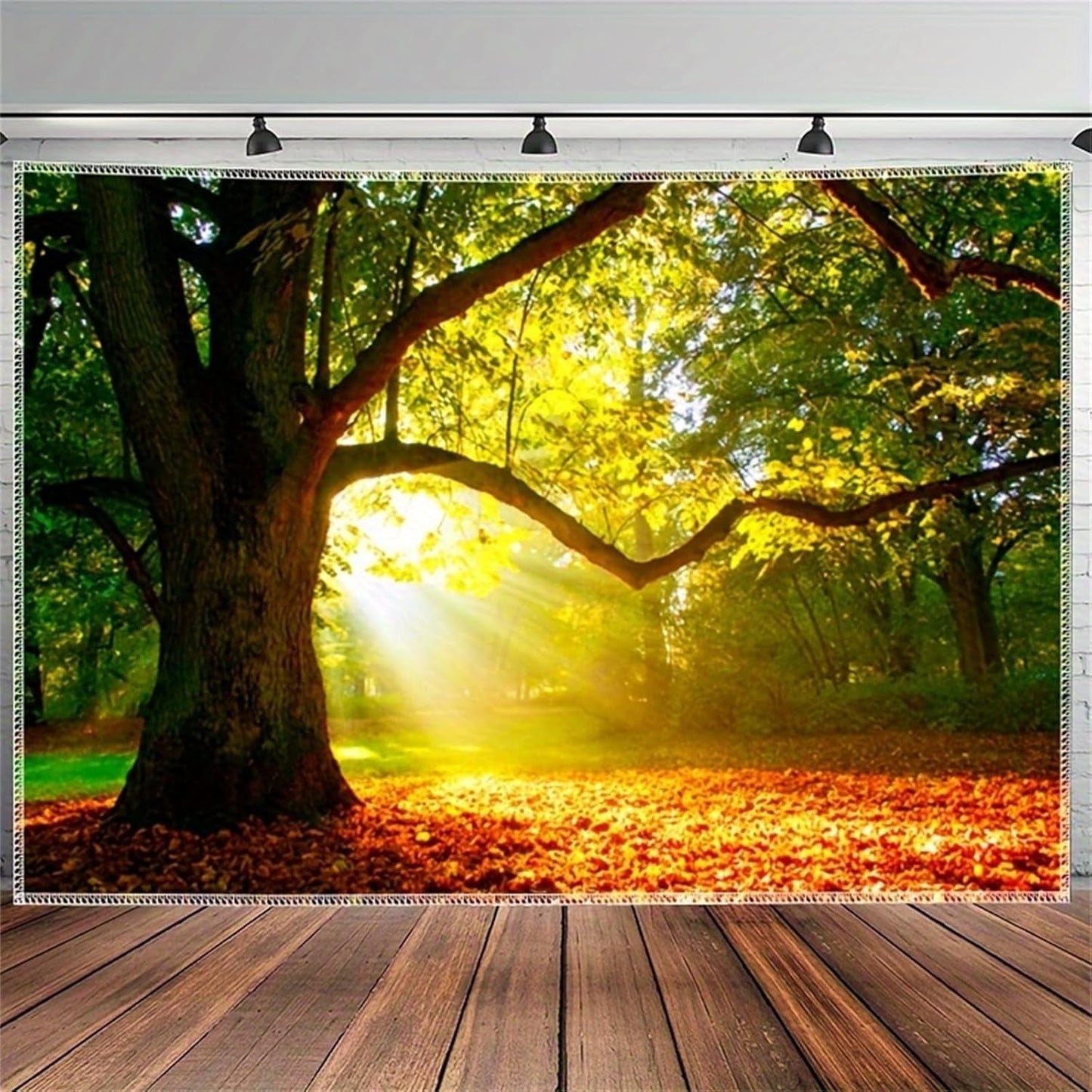Teppich Wandteppich Wald Leinwand Baum Sonne Himmel Zuhause – Accessoires und Dekorationen Naty Shop