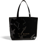 Ted Baker Nikicon Damen Vinyl Bow Shopper Taschen Damen Naty Shop Schwarz