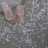 50 Stück kleine Zirkonia-Rhombus-Glitzer-Nagelsteine, Schlüsselanhänger, gemischte Farben, funkelnde Strasssteine, Nagelanhänger, Mini-Rhombus-Nagelkristalle, Diamantnägel, Strasssteine, Nagelanhänger, Nagelzubehör, Nagelkunst