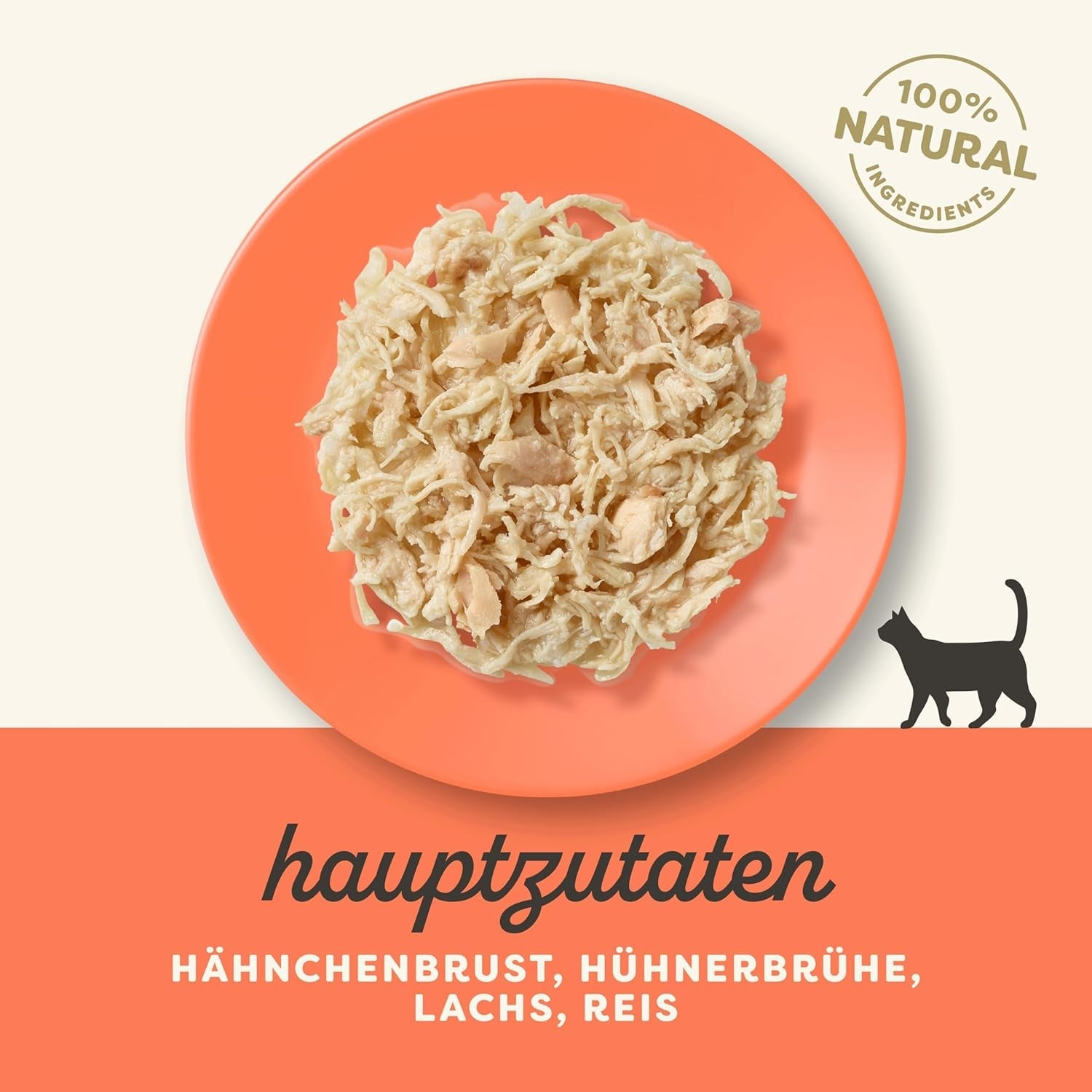 Applaws 100 % natürliches Nassfutter für Katzen, Hähnchenbrust mit Lachs in Brühe – Packung mit 12 70-g-Beuteln
