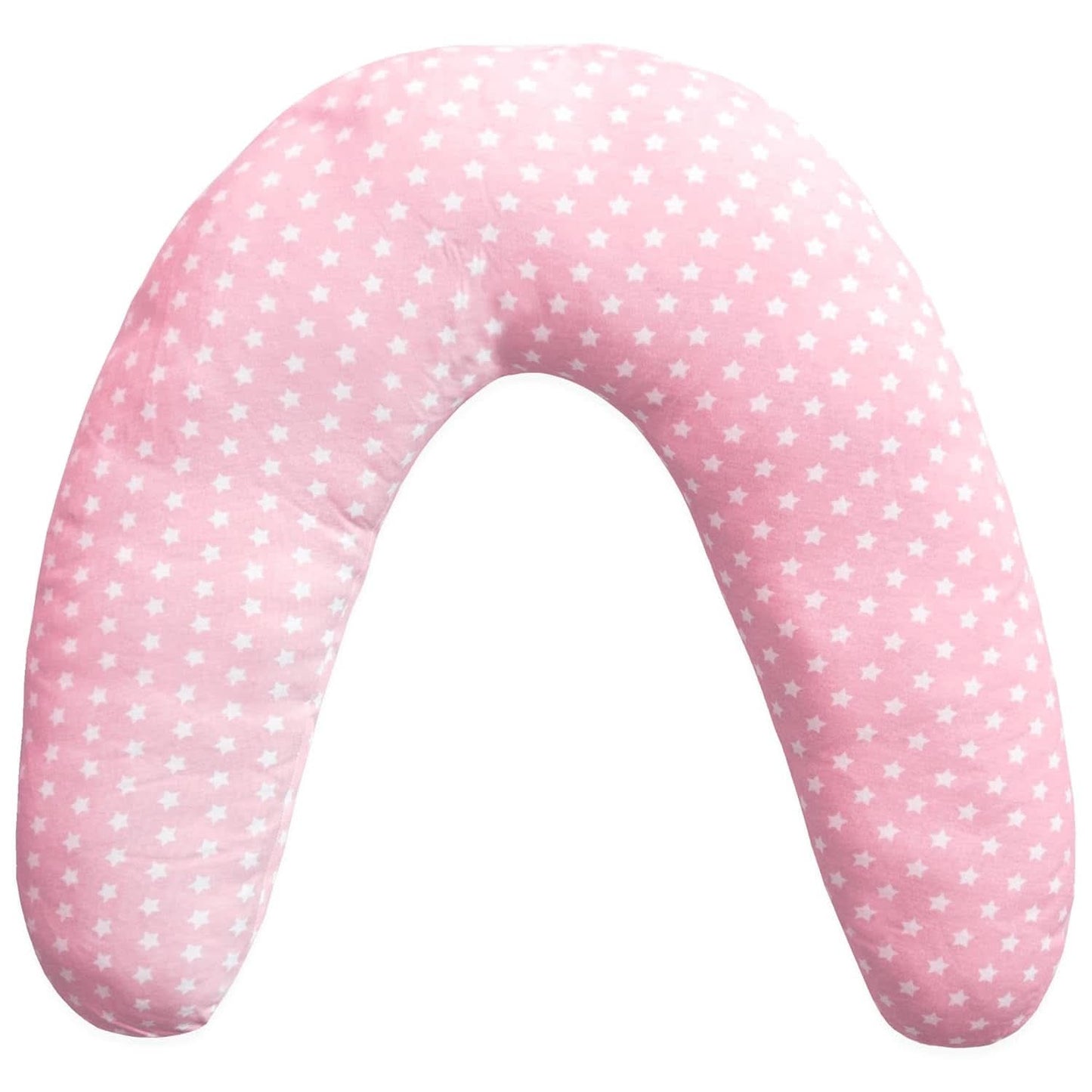 Stillkissen für Neugeborene, XL, Bezug aus 100 % Baumwolle, abnehmbar und waschbar, Polyesterfüllung, Sternmuster Zubehör Essen und Stillen Bebe Naty Shop Pink XL
