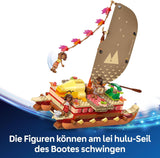 LEGO® Disney Moana 2: Vaianas Abenteuerfloß – Spielzeugboot mit Segeln, abnehmbarem Deck, Lagerfeuer und 3 Minipuppen, darunter Loto und Moni – Geschenk für Mädchen ab 6 Jahren und Fans – 43270 Bausets Beuche den LEGO-Store