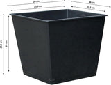 Dehner Universaltopf, Kunststoff, schwarz, 30 x 26 x 26 cm