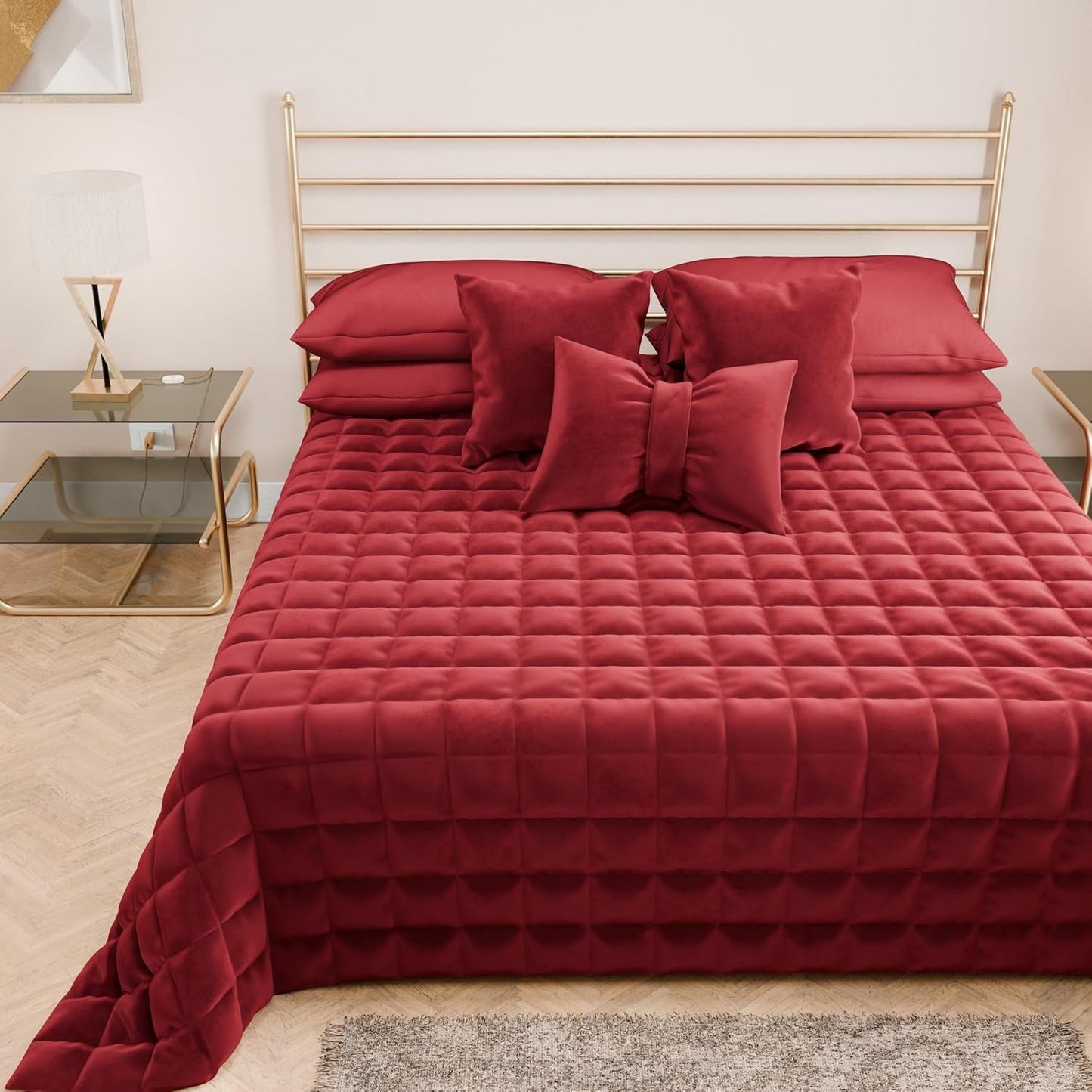 PETTI Artigiani Italiani – Einzelbettbezug, doppelseitige Bettdecke, Federkerndecke, Mitternachtsblau, Weiß, 100 % Made in Italy