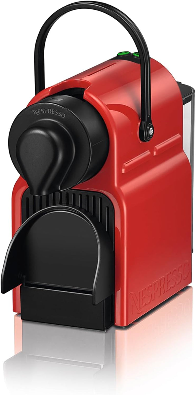 Krups Nespresso Inissia Espressomaschine – kompakte Espressomaschine für Kaffeekapseln, 19 bar Druck, schnelles Aufheizen in 25 Sekunden, Energiesparfunktion, 0,7 l Wassertank, rot, Modell YY5506FD