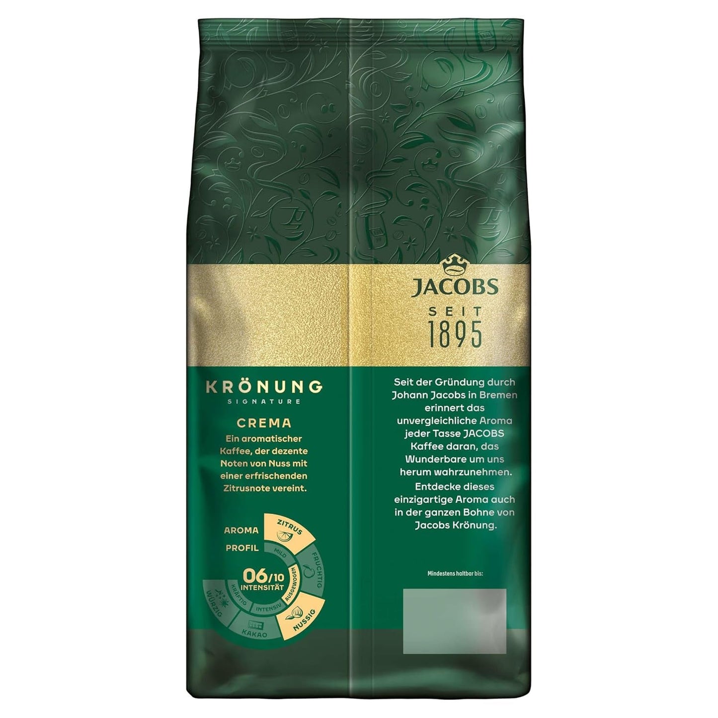 Jacobs Krönung Cream, Ganze Bohnenkaffee, 4er Pack (4 x 1000g)