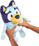 Blaues Plüschtier mit Soundeffekten, funktionelles Plüschtier, interaktives Plüschtier, sprechendes Plüschtier, Plüschtier (33 cm) Naty Shop Dolls
