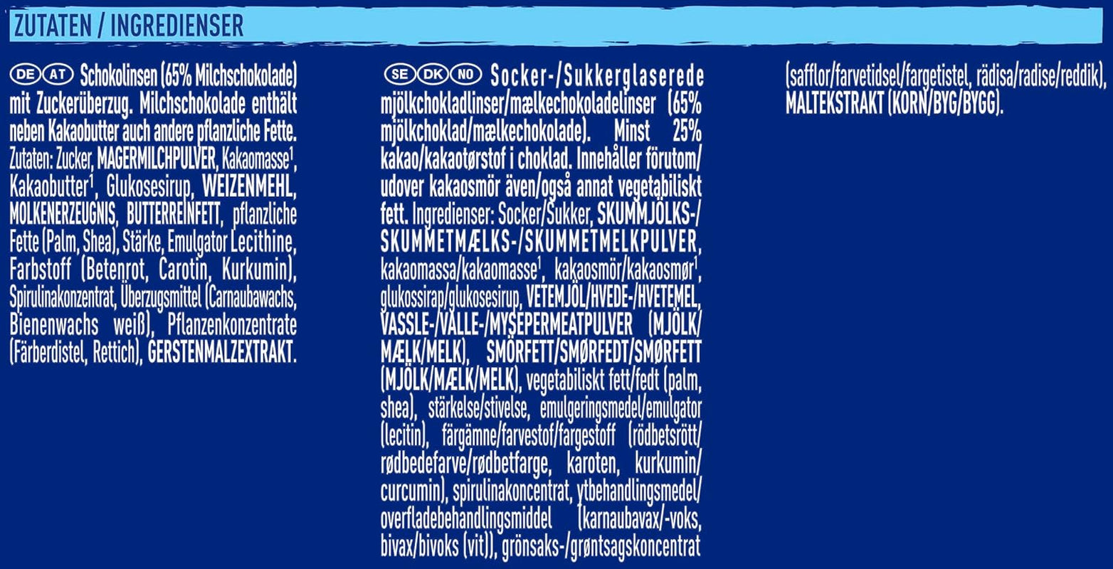 Nestlé SMARTIES Multipack, kleine Rolle, schokoladenfarbene Linsen, ideal für Kindergeburtstage, natürliche Farben, sechseckige Rolle, 12er Pack (12x (4 x 34g))