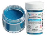 Sugarflair Lustre Essbare Lebensmittelfarbe, Gletscherblau – Essbares Glanzpulver für Kuchen, Muffins, Schokolade, Gebäck, Desserts, Eis, Getränke, Cocktails und mehr – 4 g