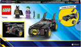LEGO 76264 DC-Verfolgungsjagd im Batmobil: Batman Vs. Joker-Spielzeugauto-Set, Superhelden-Starterset mit 2 Minifiguren, Spielzeug für Kinder im Vorschulalter, Jungen, Mädchen ab 4 Jahren, Schnell zusammenzubauen. Bausätze. Besuchen Sie den LEGO-Store