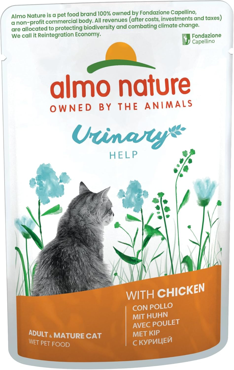 Almo Nature Functional Urinary Help – Nassfutter für ausgewachsene Katzen mit Kätzchen – Unterstützt die Gesundheit der Harnwege – 30 Beutel à 70 g