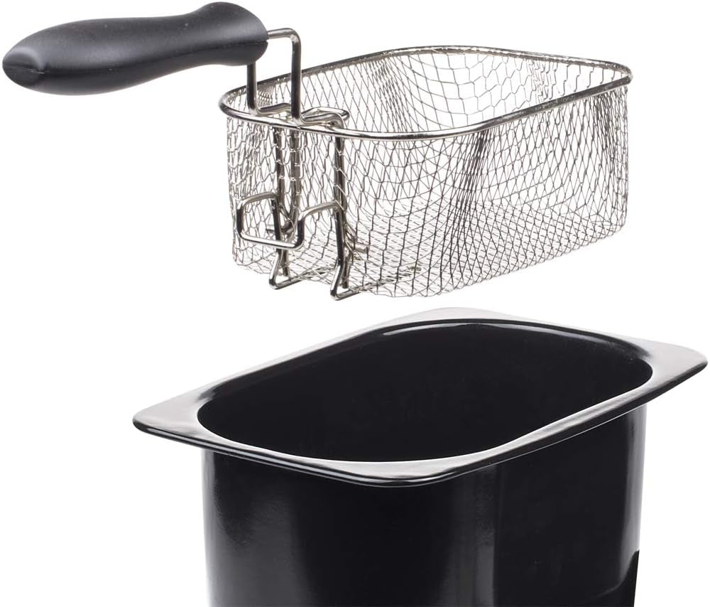 Tristar-Edelstahlfritteuse – mit 2 Liter Fassungsvermögen, Kaltzonenfunktion und einstellbarem Thermostat bis 190 °C, FR-6919, Silber Appliances Naty Shop