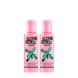 GO TOXIC UV semipermanente Haarfärbecreme, 100 ml (1 Packung) Naty Shop Grüne Haarfarbe 100 ml (2 Packung)