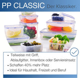 LocknLock PP Classic Frischhaltedosen-Set 5-teilig | 180 ml, 350 ml, 600 ml, 870 ml, 3,6 l | 100 % luft- und wasserdicht | ohne BPA | Gefrier- und Kühlschrank-Organizer | Spülmaschinen- und mikrowellengeeignete Aufbewahrungsboxen für Lebensmittel von Naty Shop