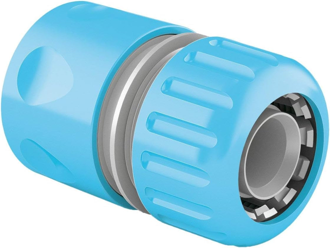 Cellfast-Schnellverbinder – CellPRO 2,5 cm kontinuierliche Durchfluss-Edelstahl-Befestigungselemente, 2 Schlauchendanschlüsse, ABS-Kunststoff, 57-027, grau