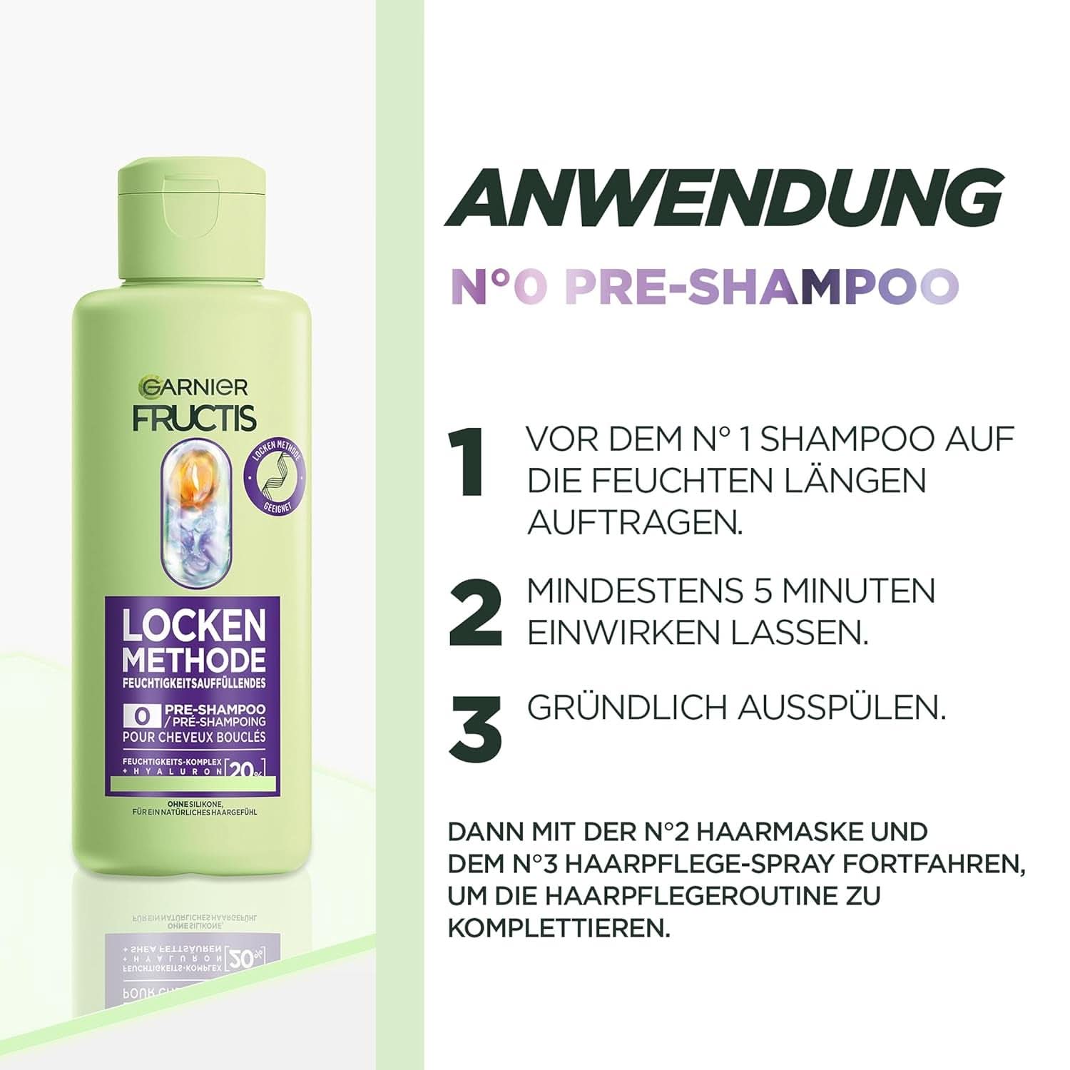 Garnier feuchtigkeitsspendendes Vorshampoo für alle Arten von Locken, 200 ml Dusche und Bad Naty Shop