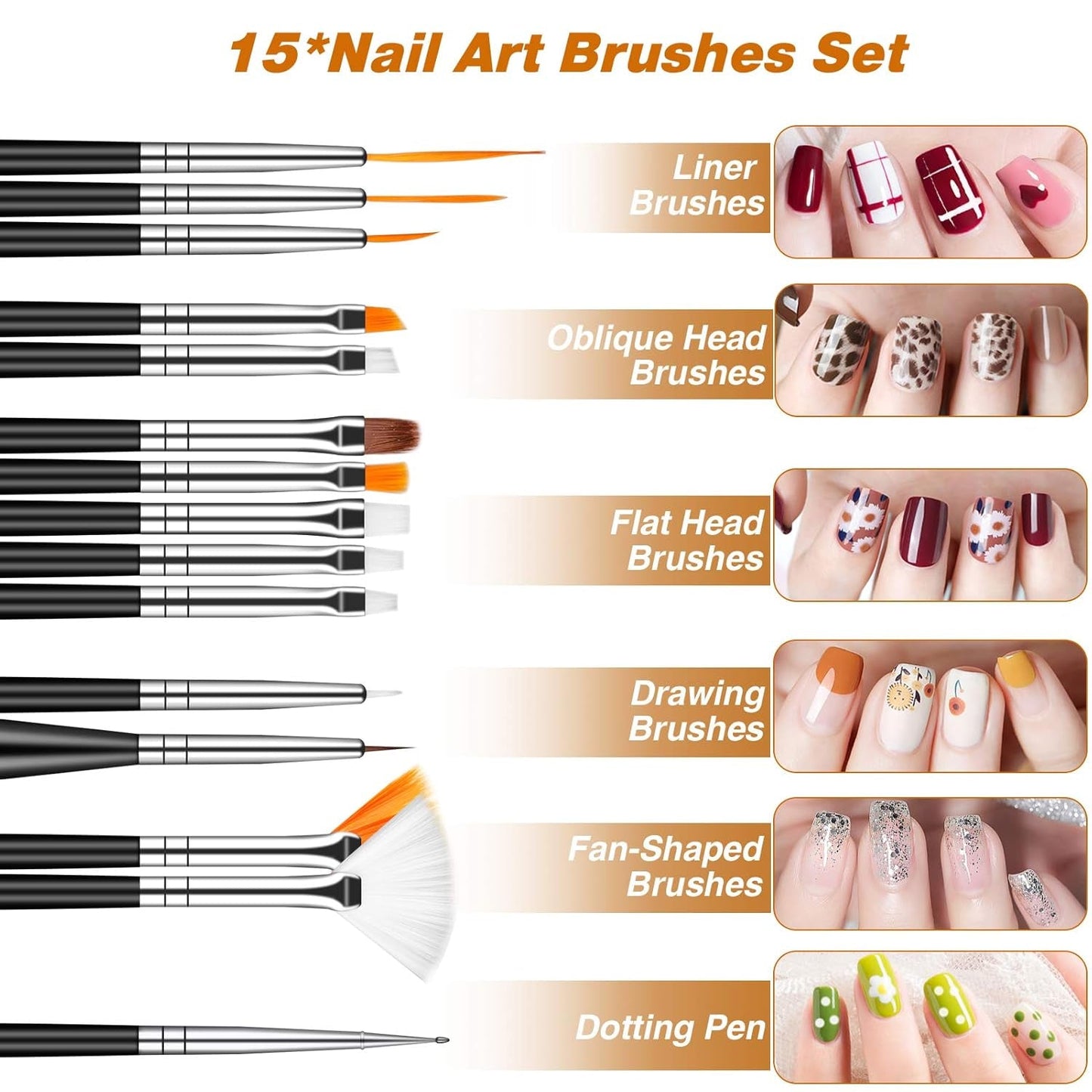 MELLIEX 45 Stück Nail Art Dekoration Zubehör Set, Nägel Pinsel Strasssteine ​​​​Glitzer Goldfolie Nageldesign Dotted Pen Streifenband Für Nagelkunst Maniküre Set