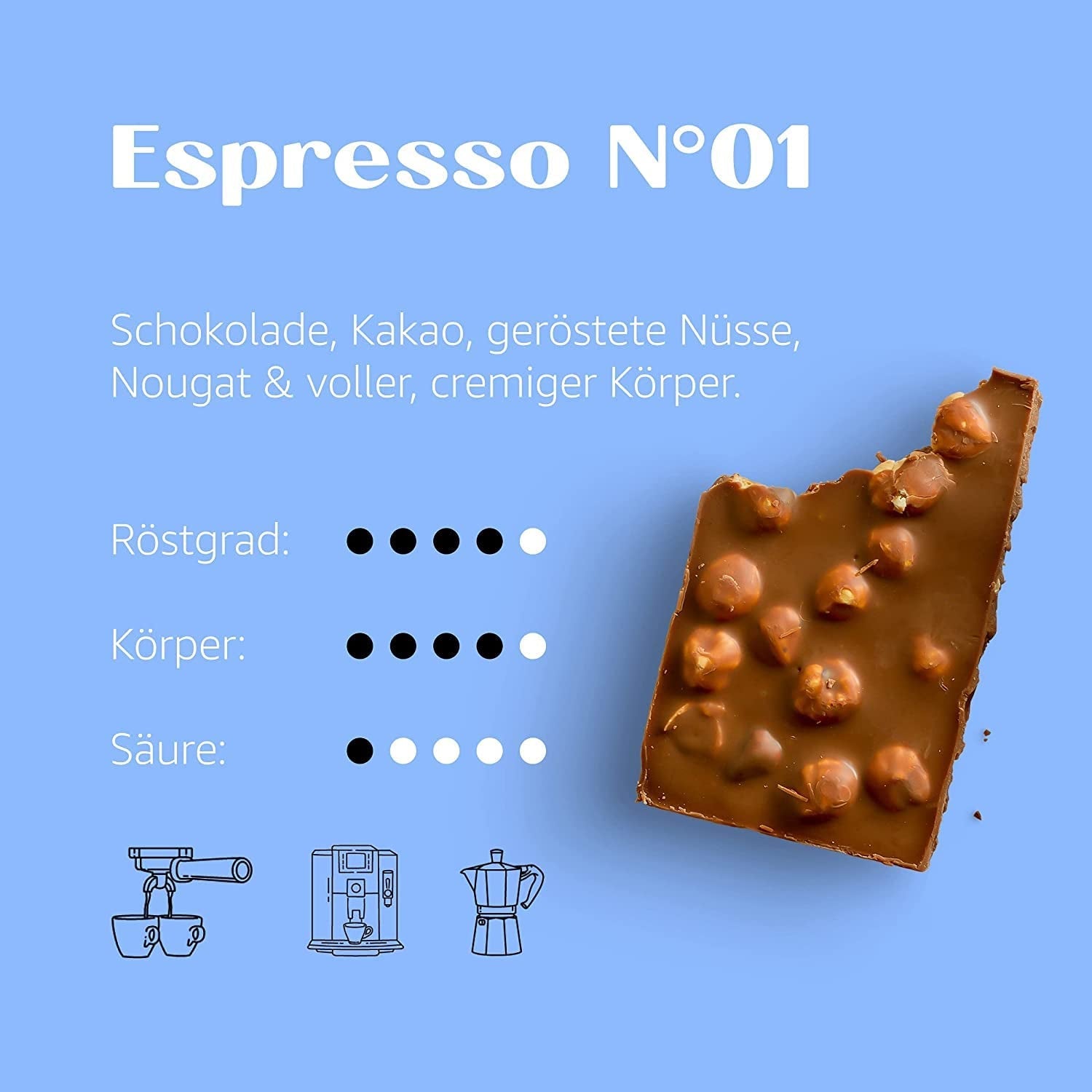 Espresso Nr. 1 – Klassische Espressomischung mit 25 % Robusta – Kaffeebohnen für Vollautomaten und Siebträger – ganze Bohnen – 750 g