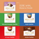 merci Finest Selection Mousse au Chocolat Sorte – 1 x 210 g – Spezialitäten Erlesenes Schokoladenmousse – Gefüllte und ungefüllte Pralinen